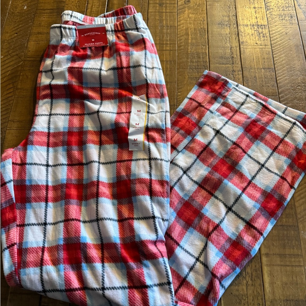 Wondershop Women's M Red Plaid Lounge Pants NWT